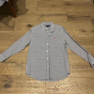 Ralph Lauren Blue Plaided Boys Button Up XL